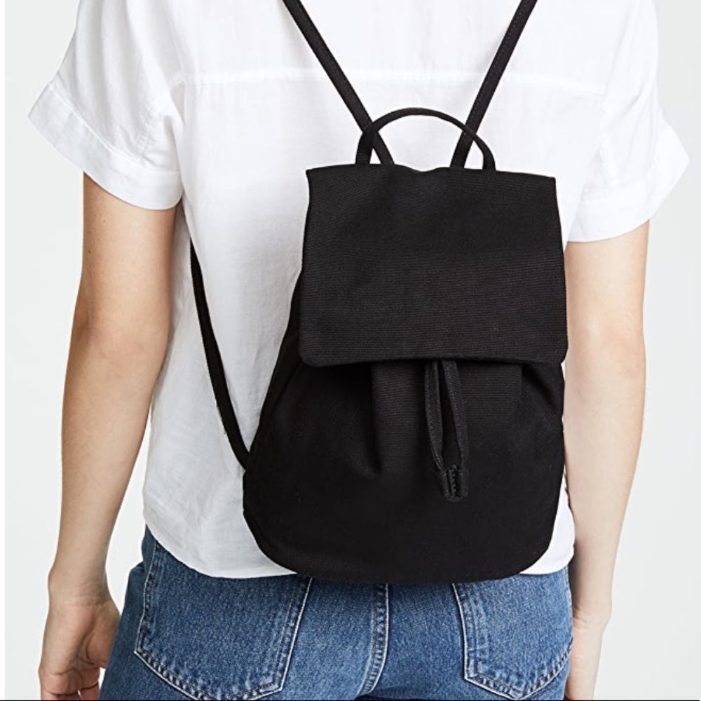 Baggu mini draw sing cotton canvas backpack